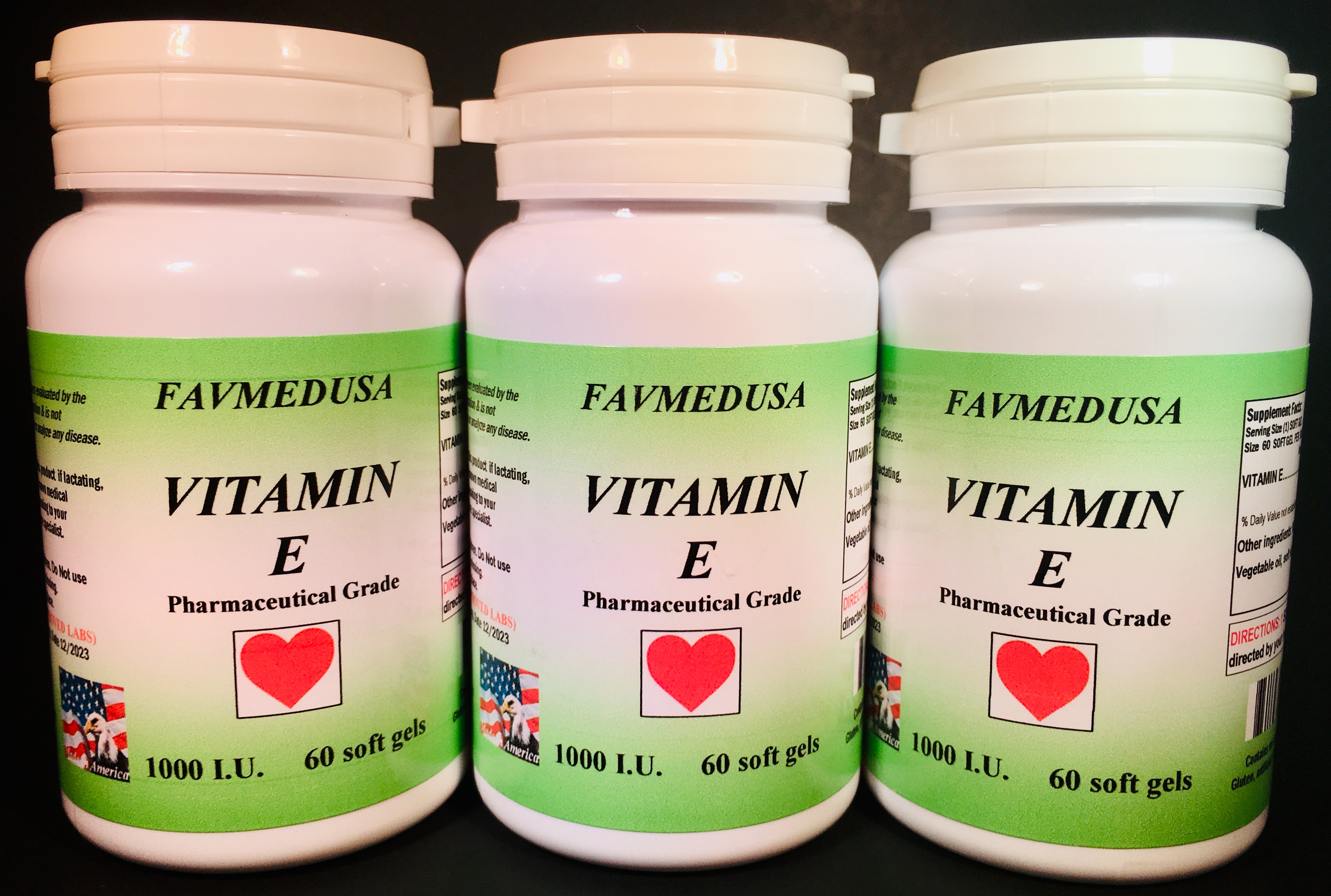 Vitamin E 1000i.u - 180 (3x60) soft gels
